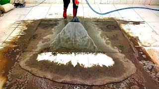 Slime covered horrible dirty carpet cleaning satisfying ASMR