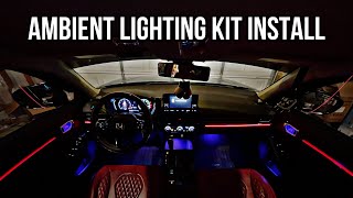 Installing Ambient Lighting Kit for the Honda Civic 2022!