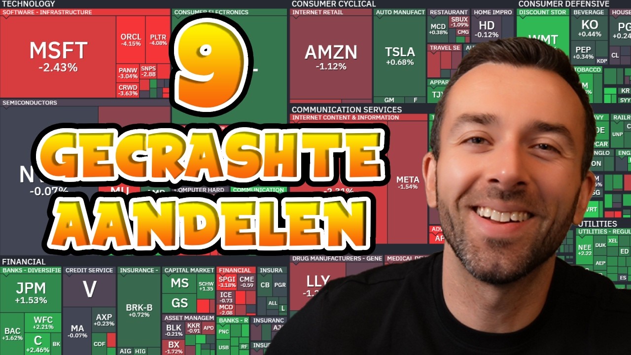 9 GECRASHTE AANDELEN OM NU TE KOPEN!