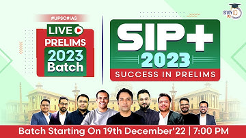 UPSC IAS SIP + Live Prelims 2023 Batch 1