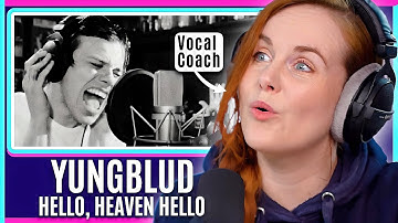 YUNGBLUD. A Rock LEGEND Is Born?! | Vocal Coach Analysis | Hello Heaven, Hello Reaction