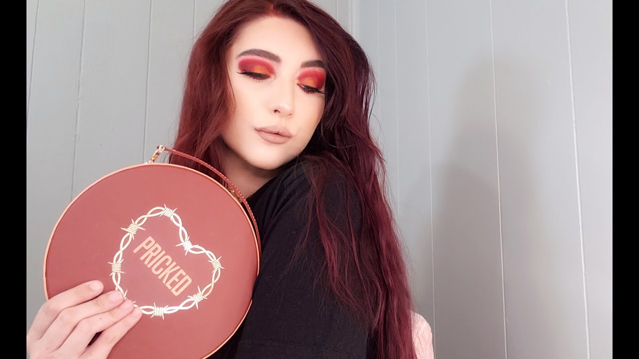 Orange And Maroon Inspired Eyeshadow Tutorial 💜🧡😇 Fun And Simple🧡 ...