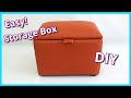 HOW TO MAKE A STORAGE BOX | UPHOLSTERY FOR BEGINNERS | FaceliftInteriors