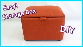 HOW TO MAKE A STORAGE BOX | UPHOLSTERY FOR BEGINNERS | FaceliftInteriors