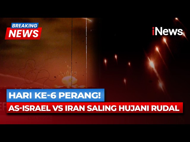 Hari ke-6 Perang AS-Israel Vs Iran! Saling Serang hingga Adu Mekanik Rudal