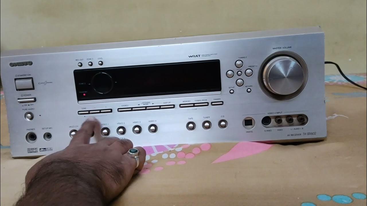 Reset av receiver ONKYO TXSR 602 YouTube