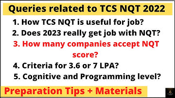 TCS NQT queries | How to clear TCS NQT? #tcs #tcsnqt2022