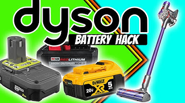 Dyson V7 V8 Battery Hack 🧹Ryobi Milwaukee Dewalt Makita