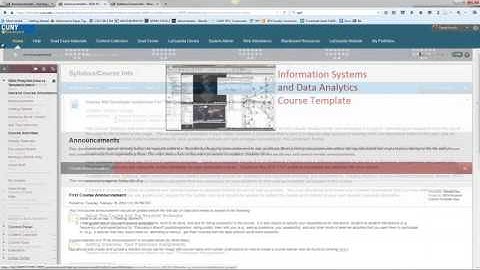 Working with a Blackboard Template