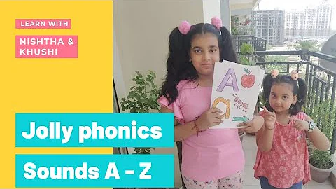 Jolly phonics with actions | Phonics sounds A to Z alphabets