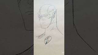 Flash (Justice league)drawing on sketchbook #shorts_video #flash