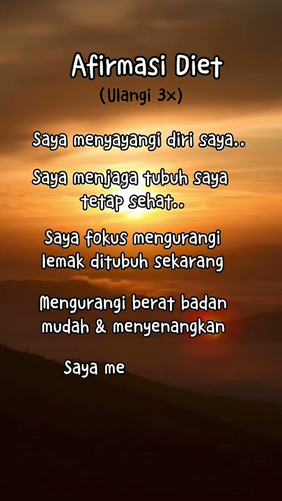 Afirmasi Diet/Menurunkan Berat Badan #ytshorts #shorts