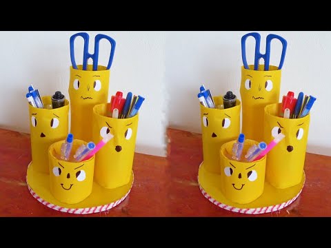 Video Làm Một Hộp Bút Từ Chai Nhựa Đẹp | Creation VDA - youtube