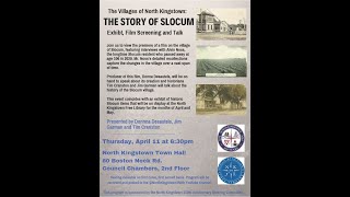 The Story of Slocum: Villages of North Kingstown, RI (350th Anniversary Speaker Series)
