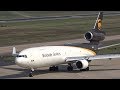 WOAH! BIG Cargo Planes 4x MD-11F, 4x B747F, 5x B767F Taking off at Cologne Airport