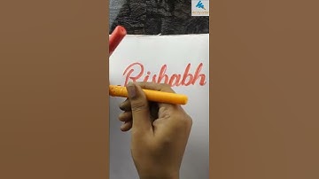 calligraphy of name Rishabh #art #viralshorts #shorts #youtube #youtubeshorts #calligraphy #youtuber