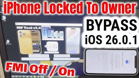 iOS 26.0.1 BYPASS iCloud Without Password iPhone Locked To Owner Unlock