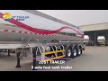 Fuel Oil Tank Trailer | 3axle 4 compartments 45000liters fuel oil tanker semi trailer sale in Africa