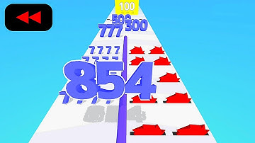 Reverse Gameplay in Number Master: Run And Merge 2025 || Part 7
