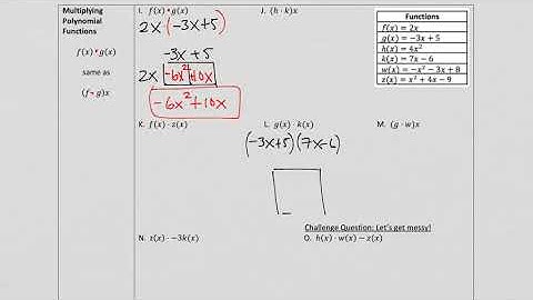 18 (Part 3) - Int 2 - Notes (Multiplying Polynomials)