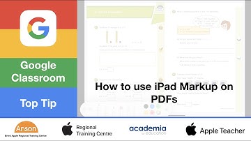 Using PDFs in Google Classroom: Markup on iPad