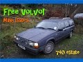Free car! Volvo 740 estate - test drive - warts and all