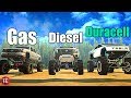 SpinTires MudRunner: Gas vs Diesel vs Electric! Truck Night In America