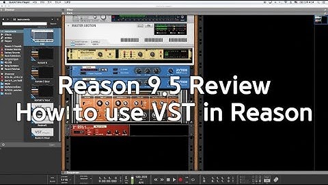 [리즌강좌] Reason 9.5 Review - How to Use VST in Reason