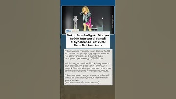Pinkan Mambo Ngaku Dibayar Rp200 Juta seusai Tampil di Synchronize Fest 2025: Demi Beli Susu Anak