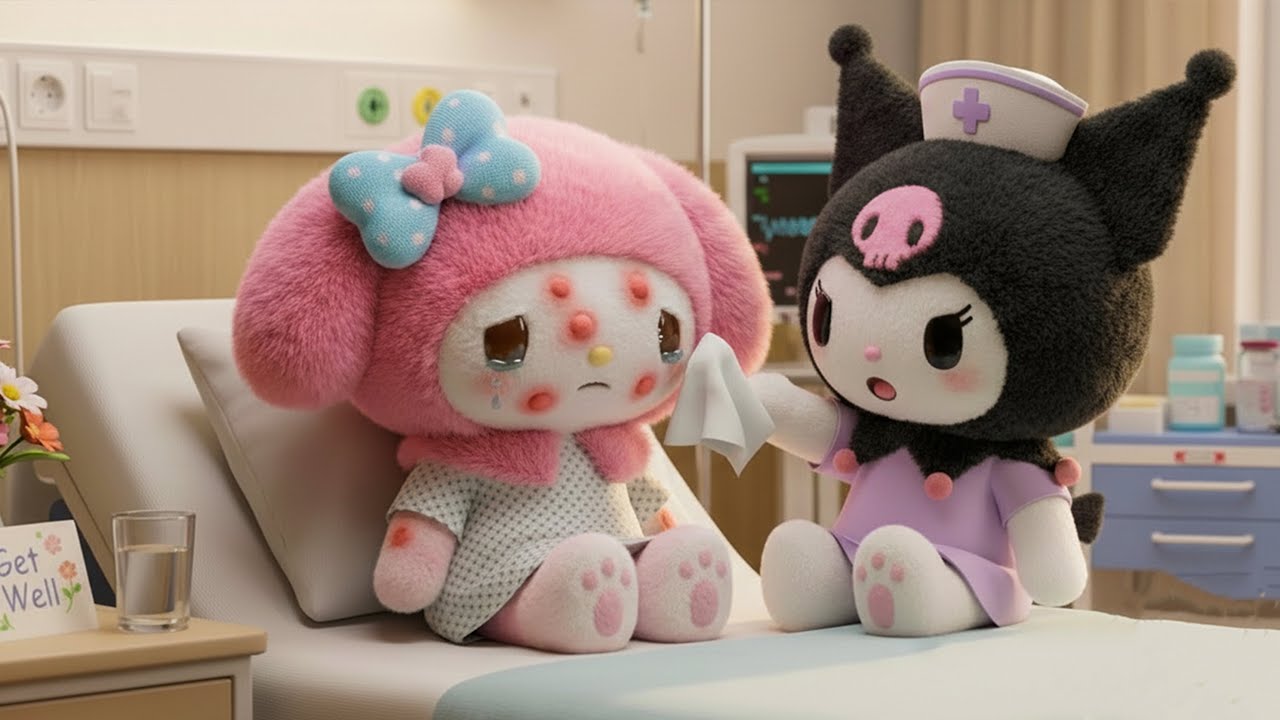 Kuromi Takes Care of Sick My Melody… A Touching Moment 💔💗