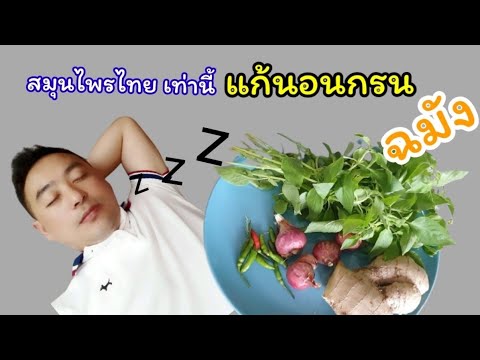 แก้อาการนอนกรน ด้วยสมุนไพรไทย ฉมังมาก