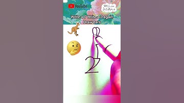 Numbers transformation to draw a kangaroo#drawing