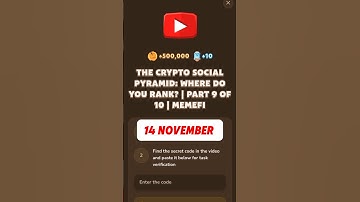 THE CRYPTO SOCIAL PYRAMID: WHERE DO YOU RANK? | PART 9 OF 10 | MEMEFI #memefi #code