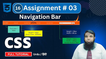CSS Tutorial By Shahid Naeem || CSS Project 03 || Class 16.