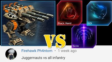 GDI Juggernaut vs All Infantry in C&C Kane