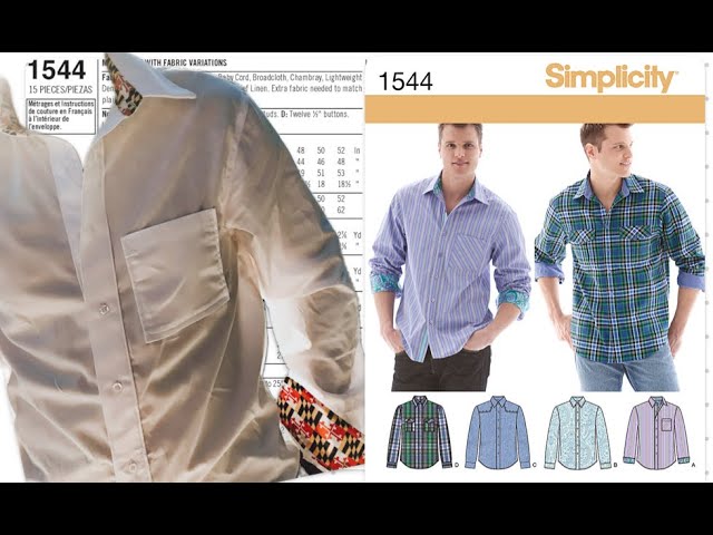 50sファブリック Simplicity Sewing Pattern 8753 Men's Classic, Modern and Sl