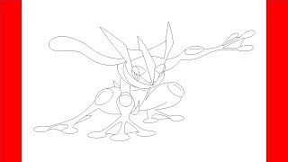 How To Draw Greninja From Pokemon - Step By Step Drawing