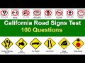 California Road Sign Test - California DMV Written Test 2023 (100 Questions with Explained Answers)