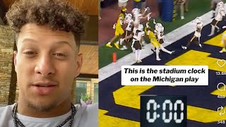 NFL Players and Twitter React to Michigan’s Controversial Hail Mary Win vs Western Michigan
