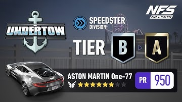 Undertow (UGR) Tier B to A with 6⭐ Aston Martin One-77 | Need For Speed: No Limits