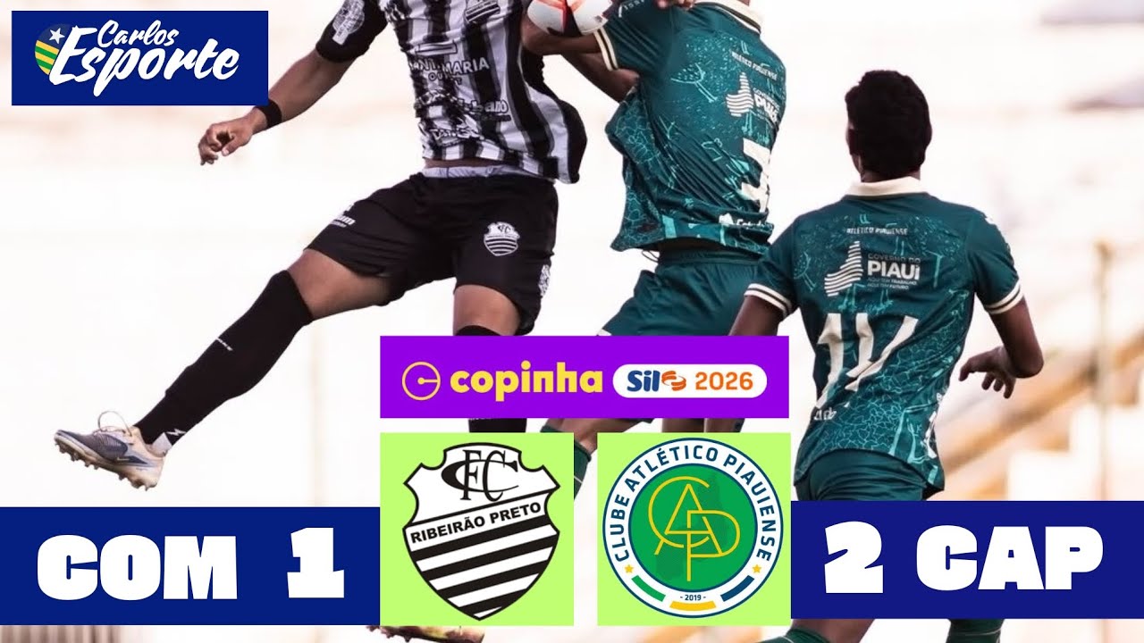 Comercial-SP x Atlético-PI. Copinha 2026, gols e melhores momentos. 