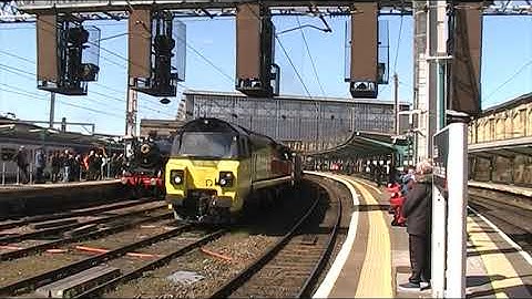 Colas rail 70s at Carlisle station 20th April 2023