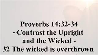July 3 – Proverbs 14:32-34