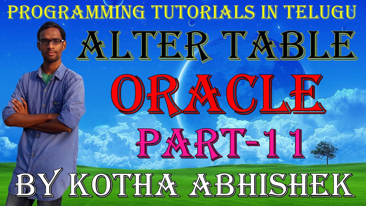 Alter Table In Oracle In Telugu YouTube Alter table in oracle in telugu youtube