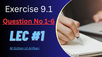 11th class Math | unit No 9  | Exercise  9.1 Question No 1 , 2 , 3 , 4 , 5  -6 | (Lec#1)