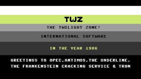 Twilight Zone (TWZ) Intro 4 ! Commodore 64 (C64)