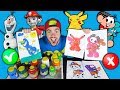 DESAFIO COLORINDO APRENDENDO AS CORES - Learn Colors for Kids with Color Tire for Children Songs