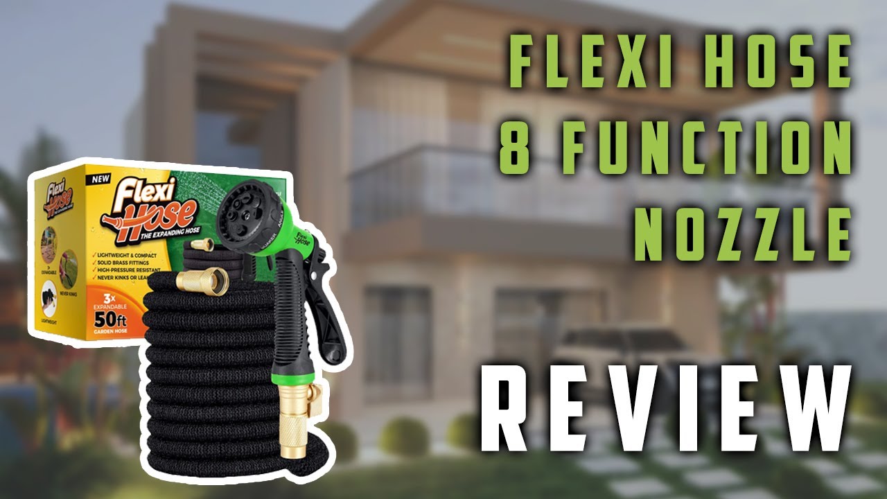 ✅ Flexi Hose with 8 Function Nozzle Review 2021