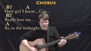 In the Midnight Hour (Wilson Pickett) Strum Guitar Cover Lesson with Chords/Lyrics