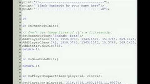 Shehab free Pawno language scripting lesson #3